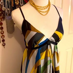 Miss Me pattern silky dress